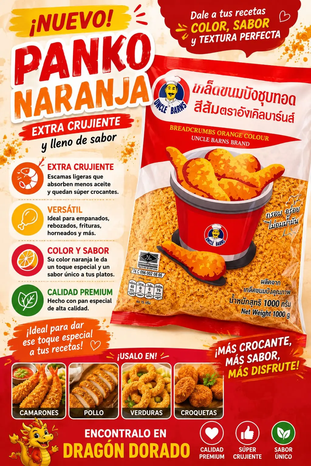 PANKO NARANJA 1KG