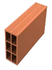 LADRILLO HUECO 8X18X33X 6T. X 10 UN